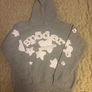 Spider(sp5der) hoodie medium beluga grey